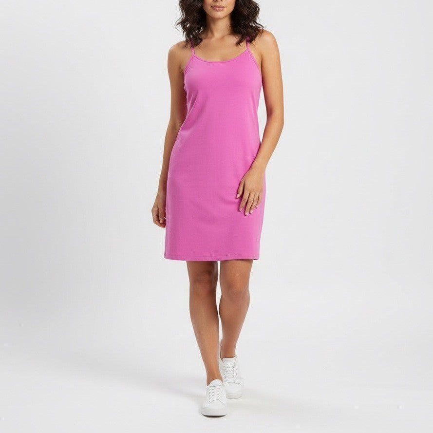 All in Motion Pink Racerback Athleisure Dress Built in Bra Athletic Size S