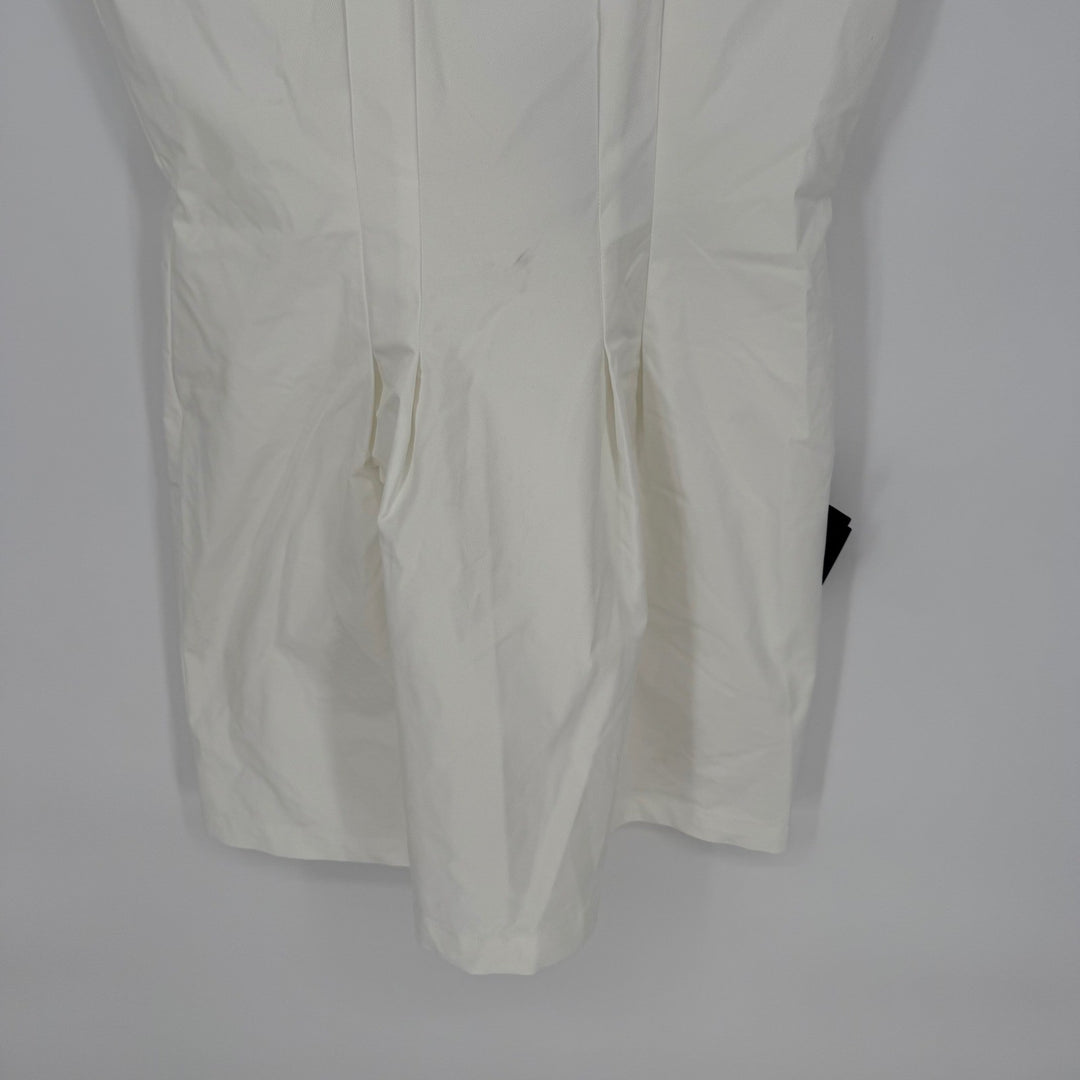 Lulus Pure Hearted White Pearl Square Neck Sleeveless Mini Dress Size XL