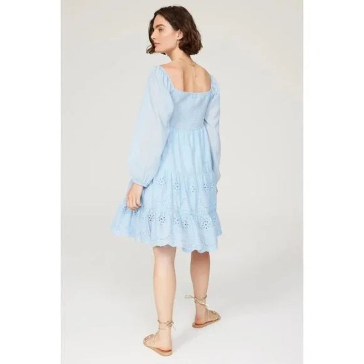 Area Stars Eyelet Trim Dress Size S