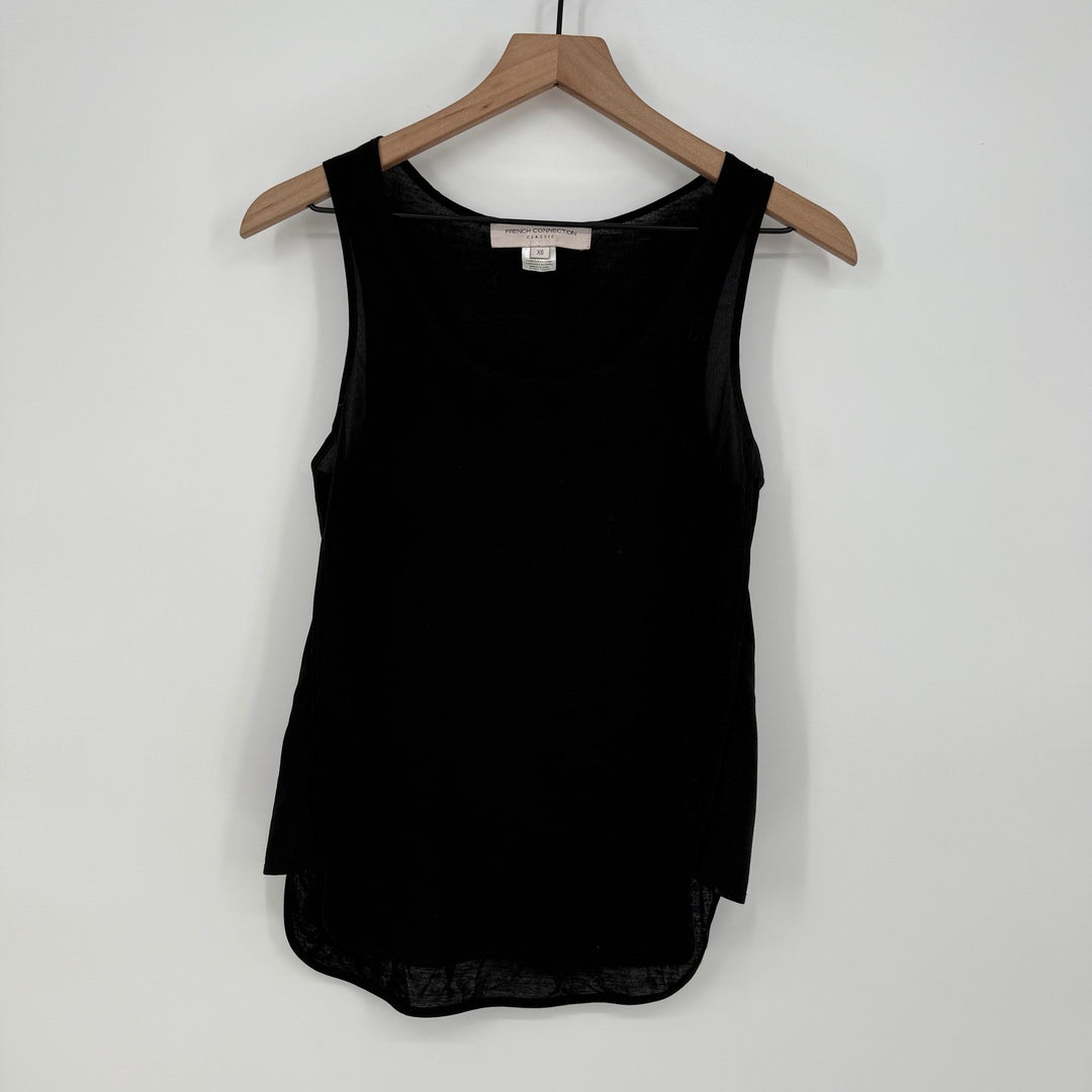 French Connection Classic Black Sleeveless Tank Top XS