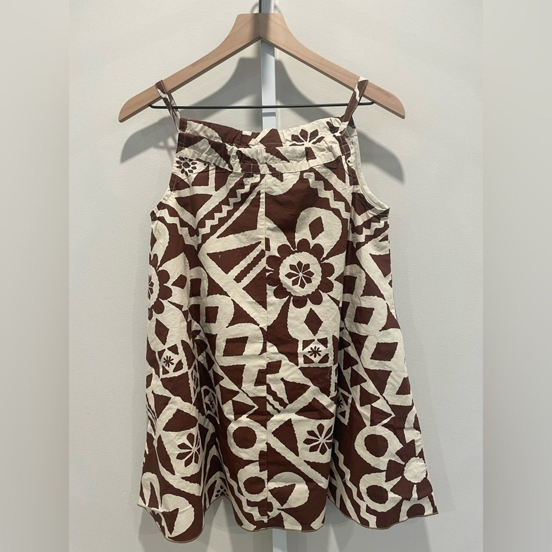 BDG Eva Tie-Front Ruched Strap Trapeze Mini Dress Size XXS