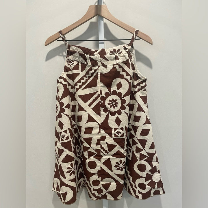 BDG Eva Tie-Front Ruched Strap Trapeze Mini Dress Size XXS