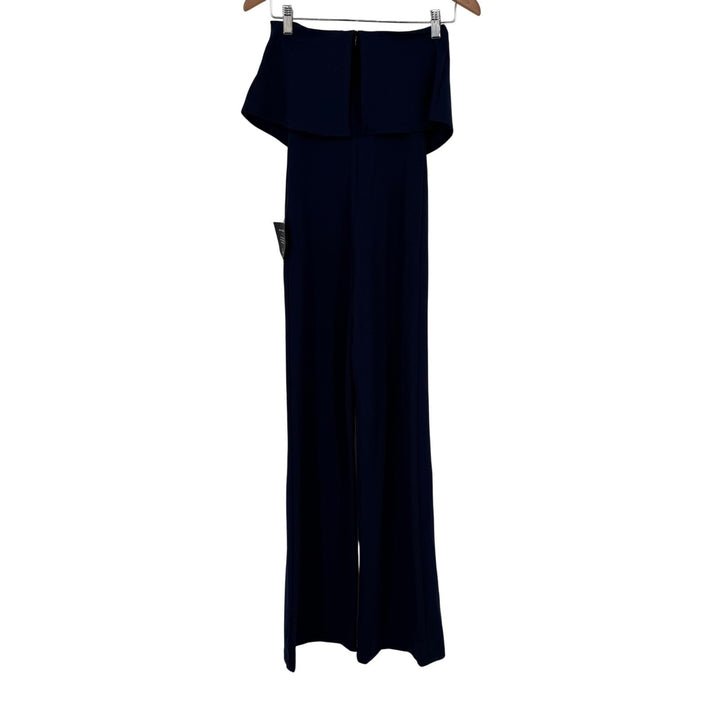 Lulus Power Of Love Navy Blue Strapless Jumpsuit Size XS