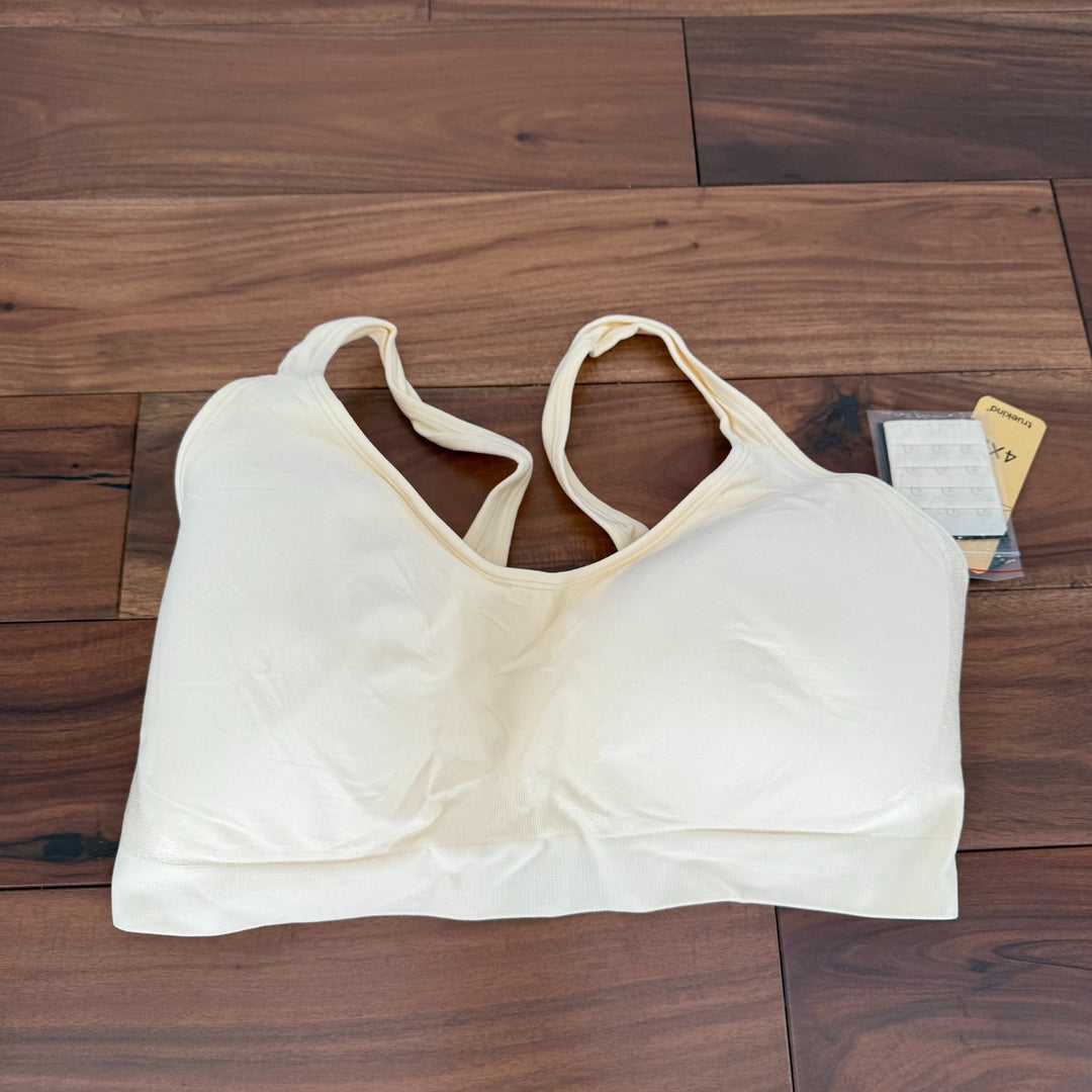 Shapermint Truekind Daily Comfort Wirefree Shaper Bra Women 4XL Beige Wide Strap