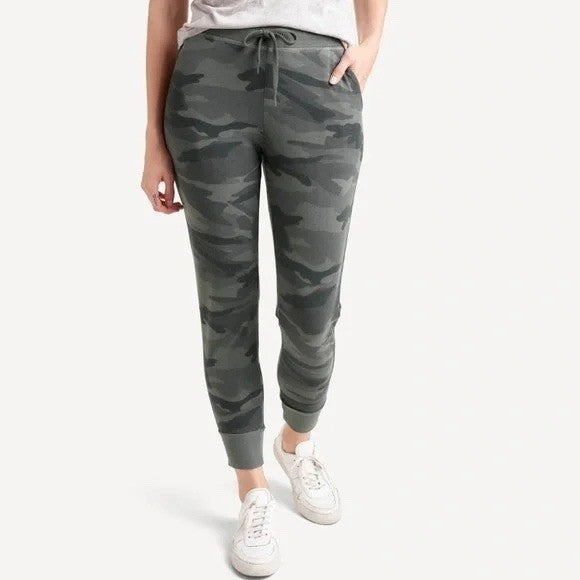 Splendid Camo Print Drawstring Jogger Pants Casual Comfy Athleisure Size XS