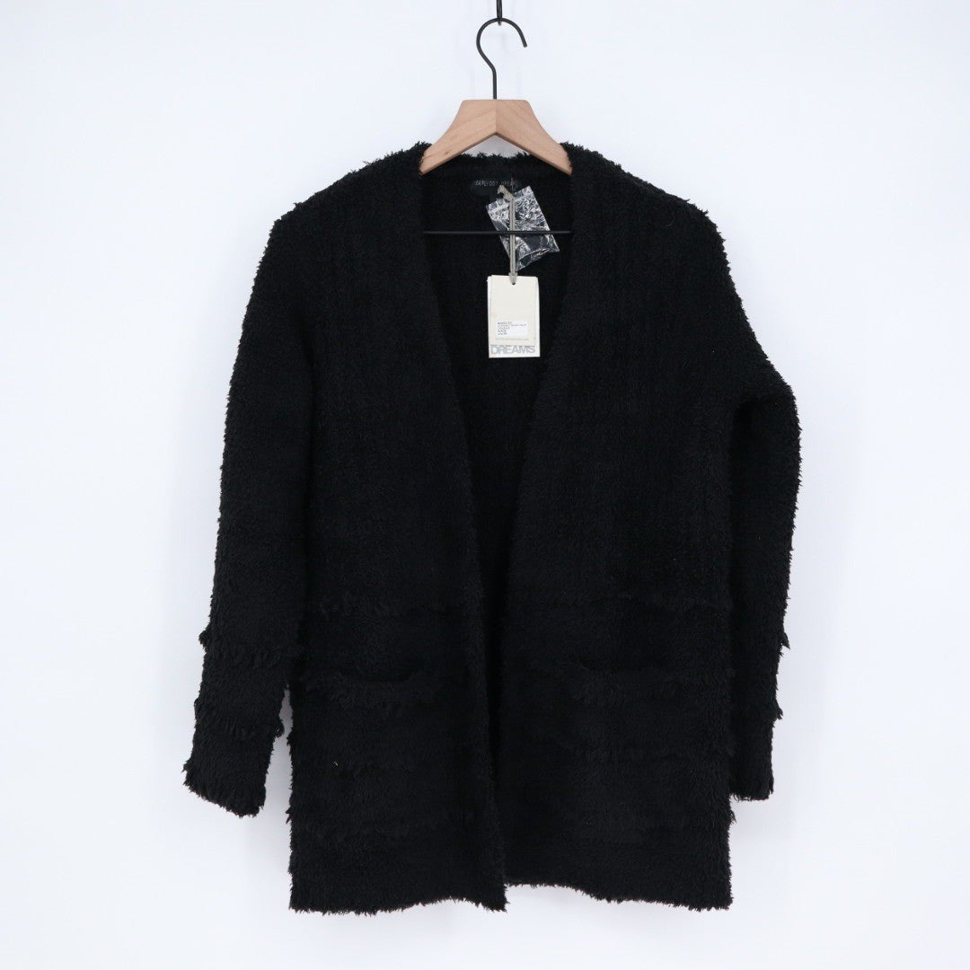 Barefoot Dreams CozyChic Boardwalk Cardigan Black XS Cozy Knit