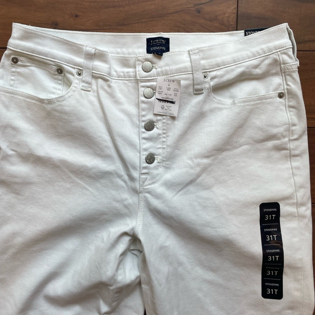 J.Crew High-Rise Stovepipe Jean in Signature Stretch+ Size 31T