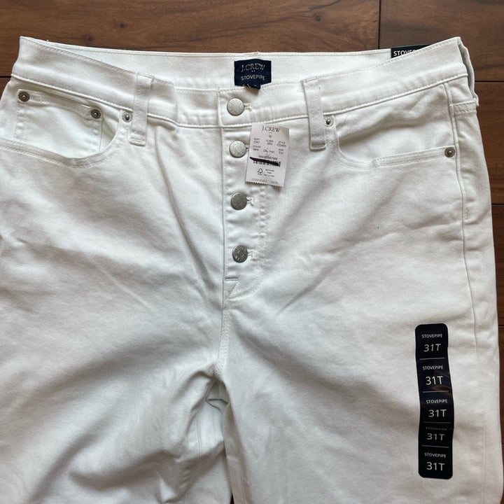 J.Crew High-Rise Stovepipe Jean in Signature Stretch+ Size 31T