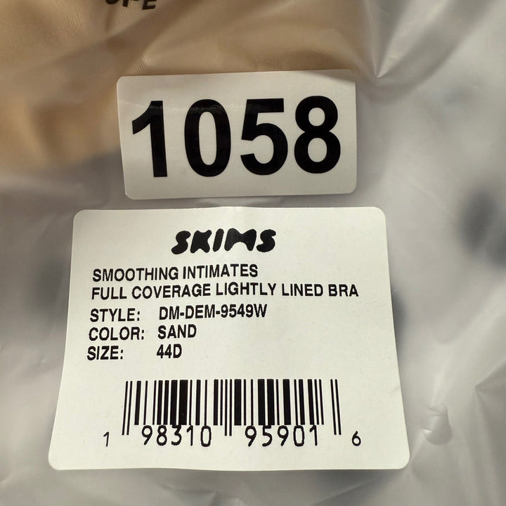 SKIMS Smoothing Intimates Full Coverage Lightly Lined Bra Sand Size 44D