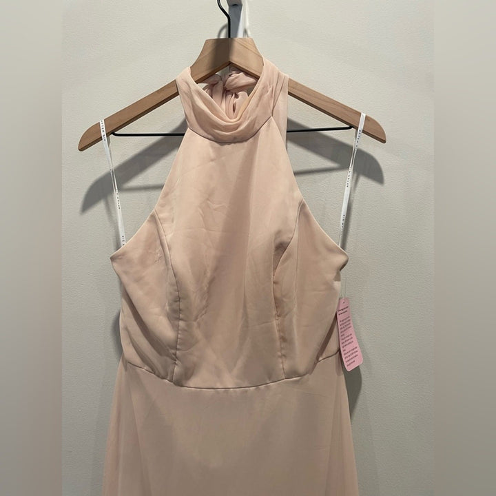 After Six High Neck Halter Backless Maxi Dress Size 8