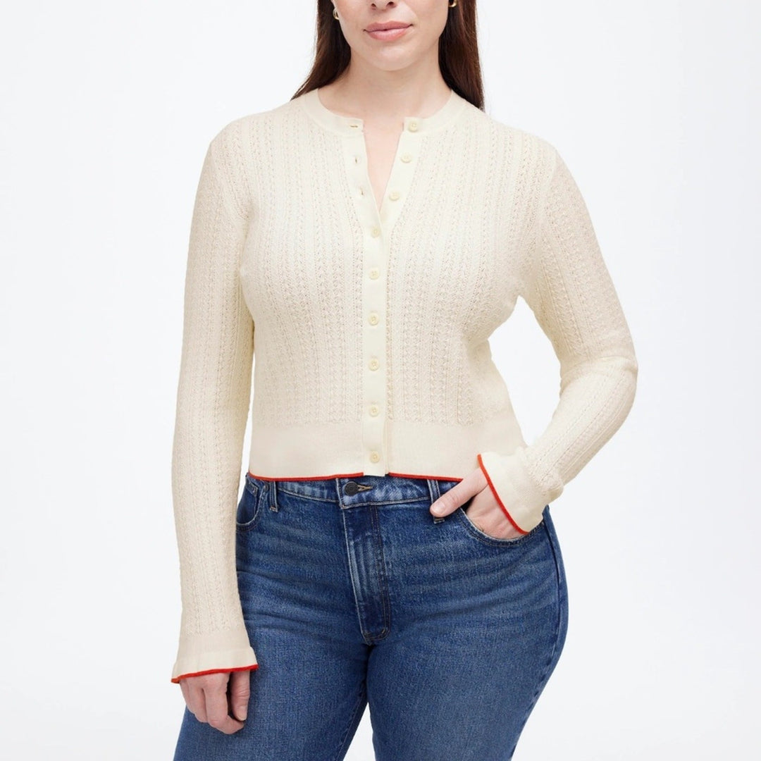 Madewell Signature Open-Knit Cardigan Size S