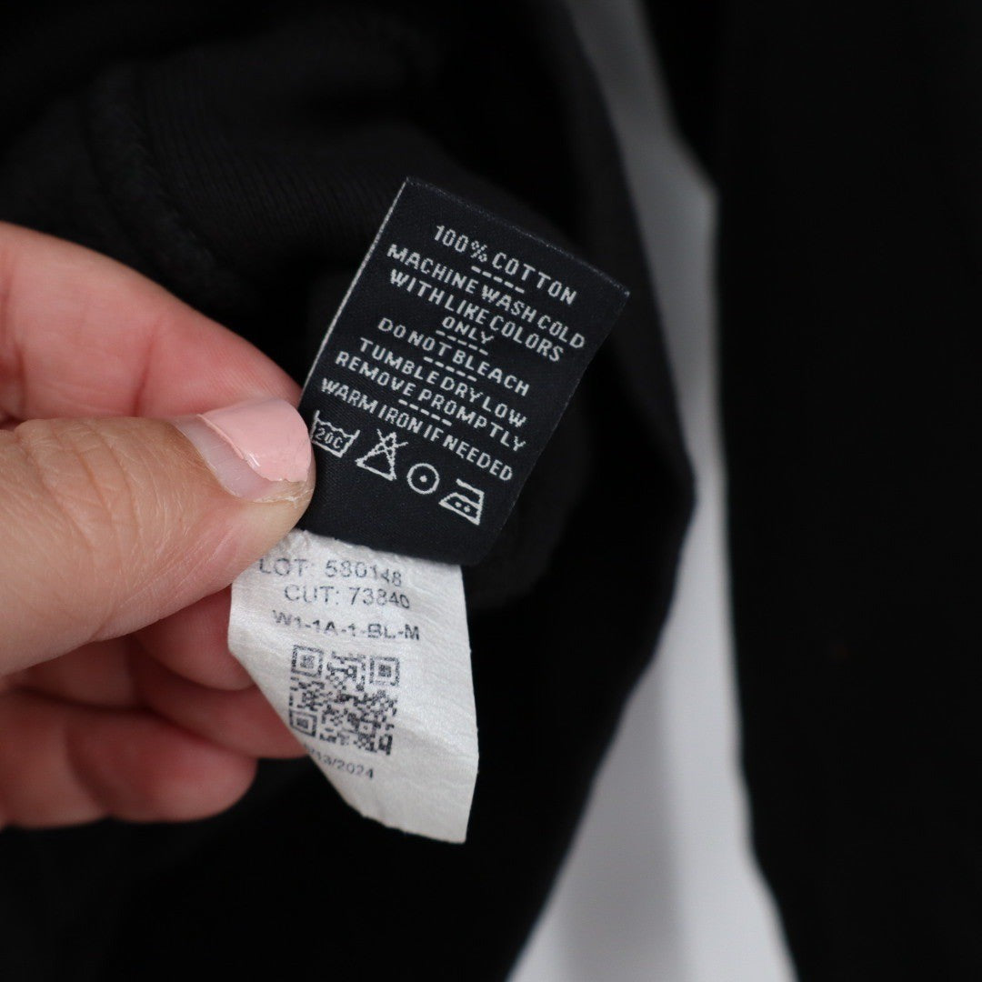 American Giant Women Black Cotton Full Zip Hoodie Sweatshirt Size M