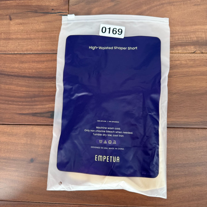 Shapermint Empetua All Day Every Day High Waisted Shaper Shorts Women Small Nude