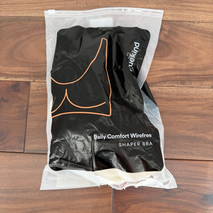 Truekind Daily Comfort Wirefree Shaper Bra XL Beige Wireless Support Smoothing