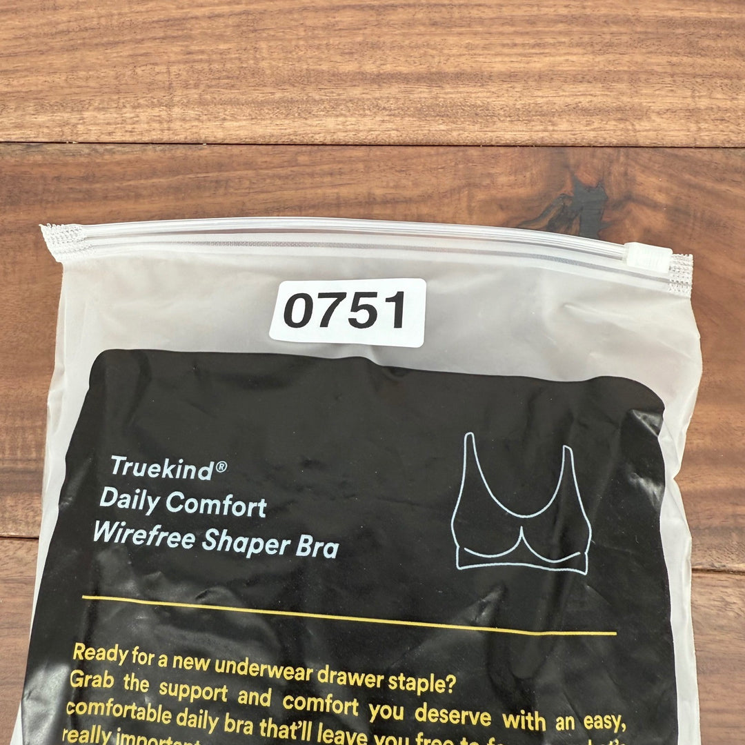 Truekind Daily Comfort Wirefree Shaper Bra Black Size L