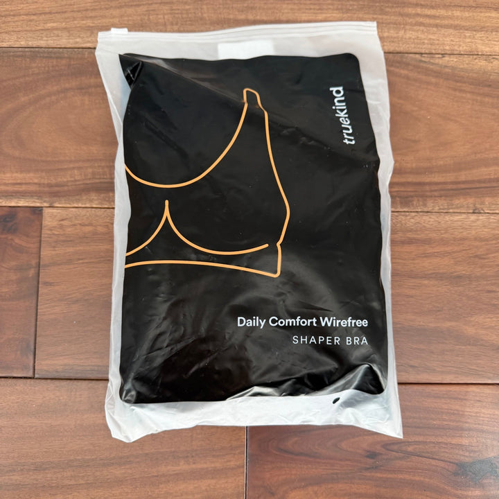Truekind Daily Comfort Wirefree Shaper Bra Black 2XL New Support Everyday