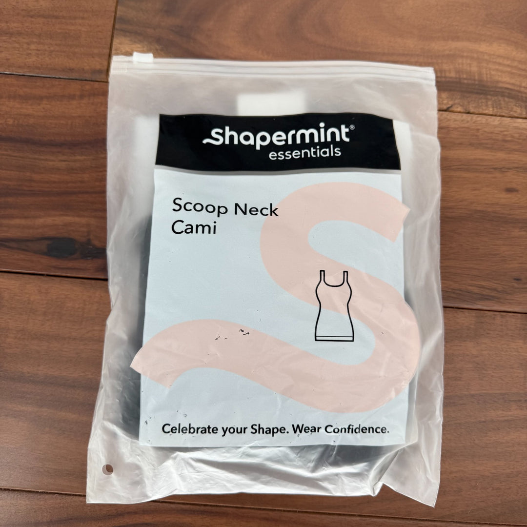 Shapermint Essentials All Day Every Day Scoop Neck Cami Top Womens 2XL Black