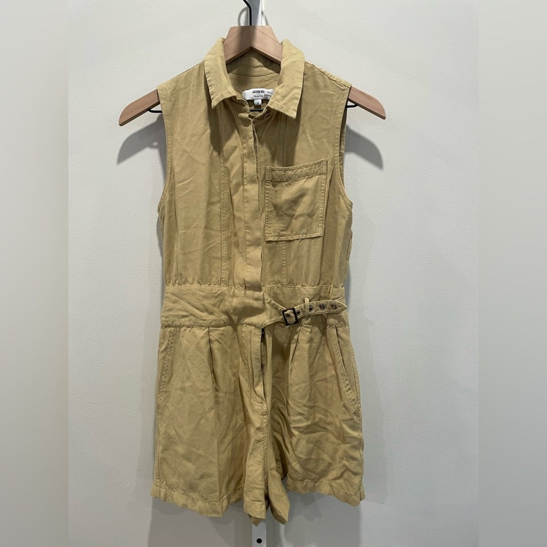 Jason Wu X RTR Tan Belted Romper Size 2
