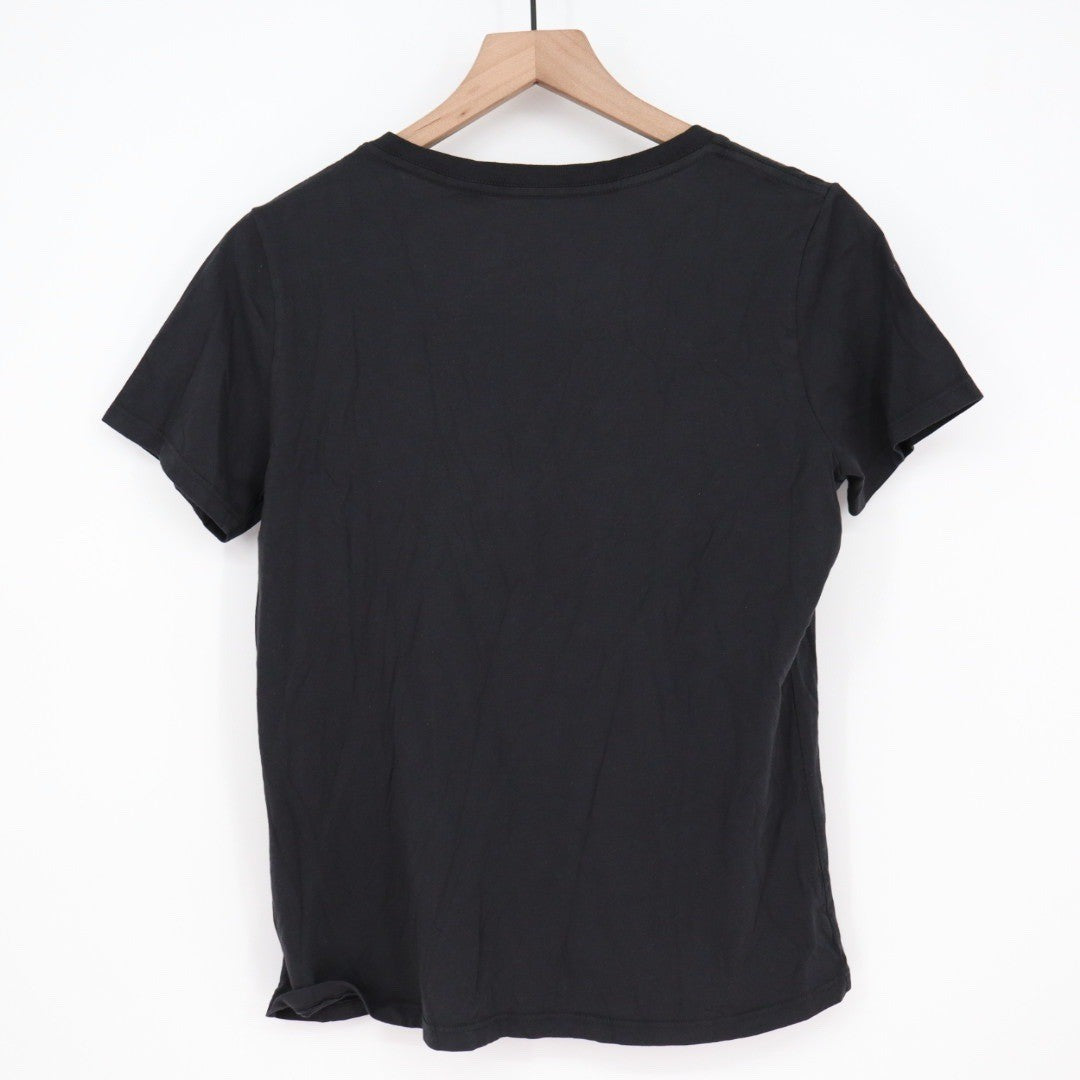 American Giant Classic V Neck T Shirt Black Made in USA Size Small