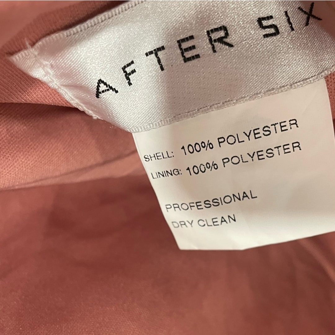 After Six High Neck Halter Backless Maxi Dress Size 14