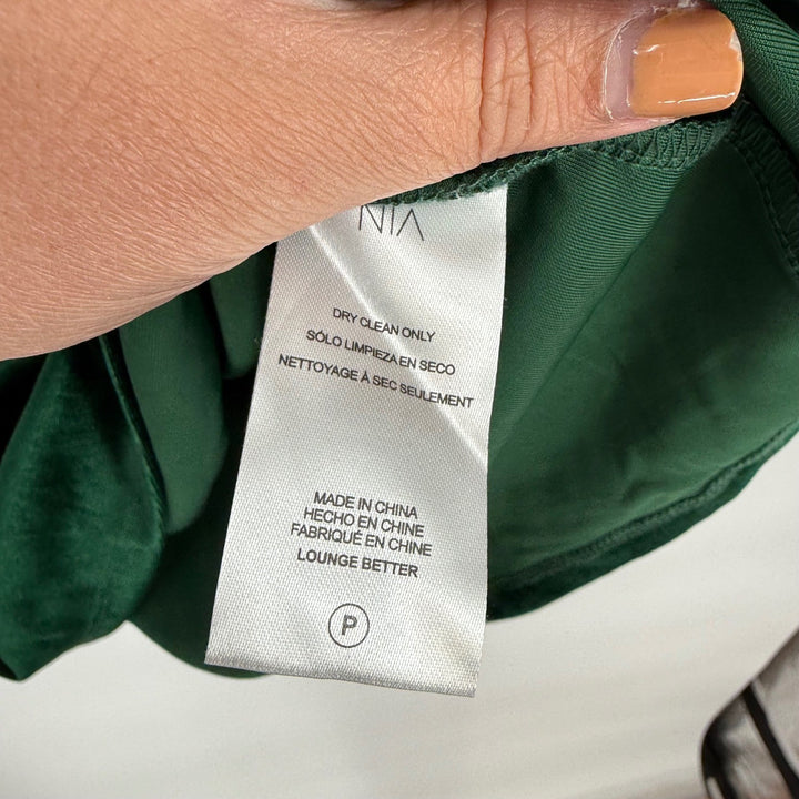 Lulus Nia Emerald Velvet Off-The-Shoulder Mini Dress Size M