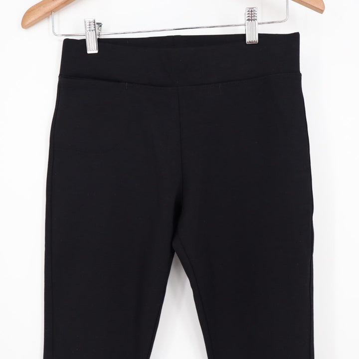 American Giant Black Leggings Tall Size 4 Pockets Made in USA