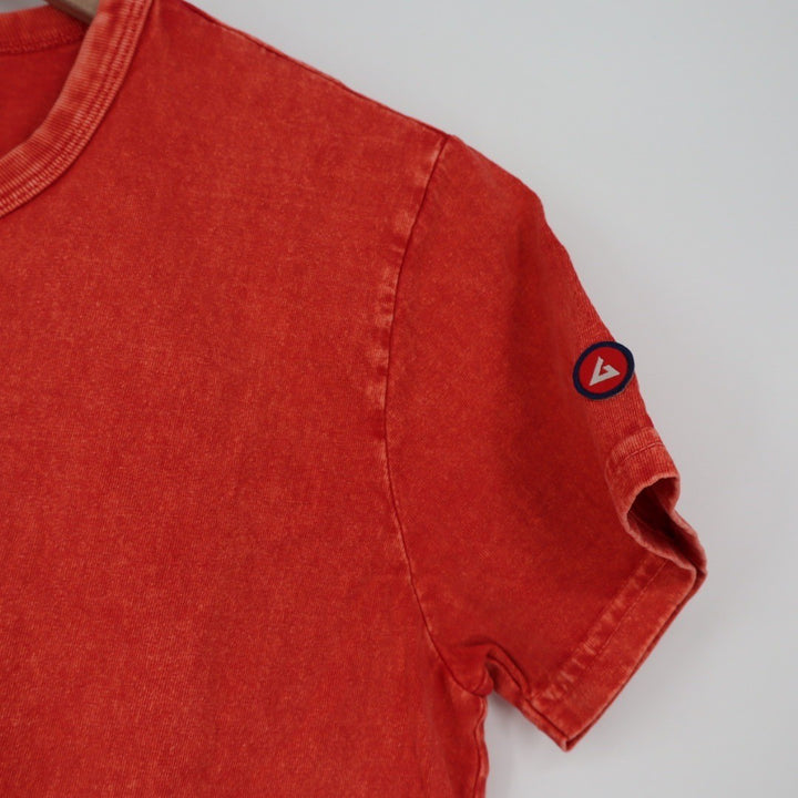 American Giant Orange Washed Cotton Crew Neck T Shirt Size Medium