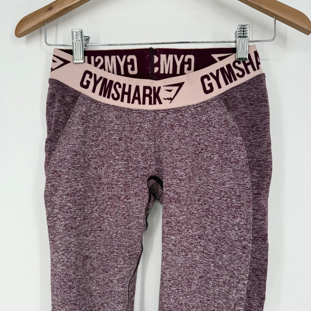 Gymshark Seamless Leggings Womens Small Purple Heather Skinny Leg Elastic Waist
