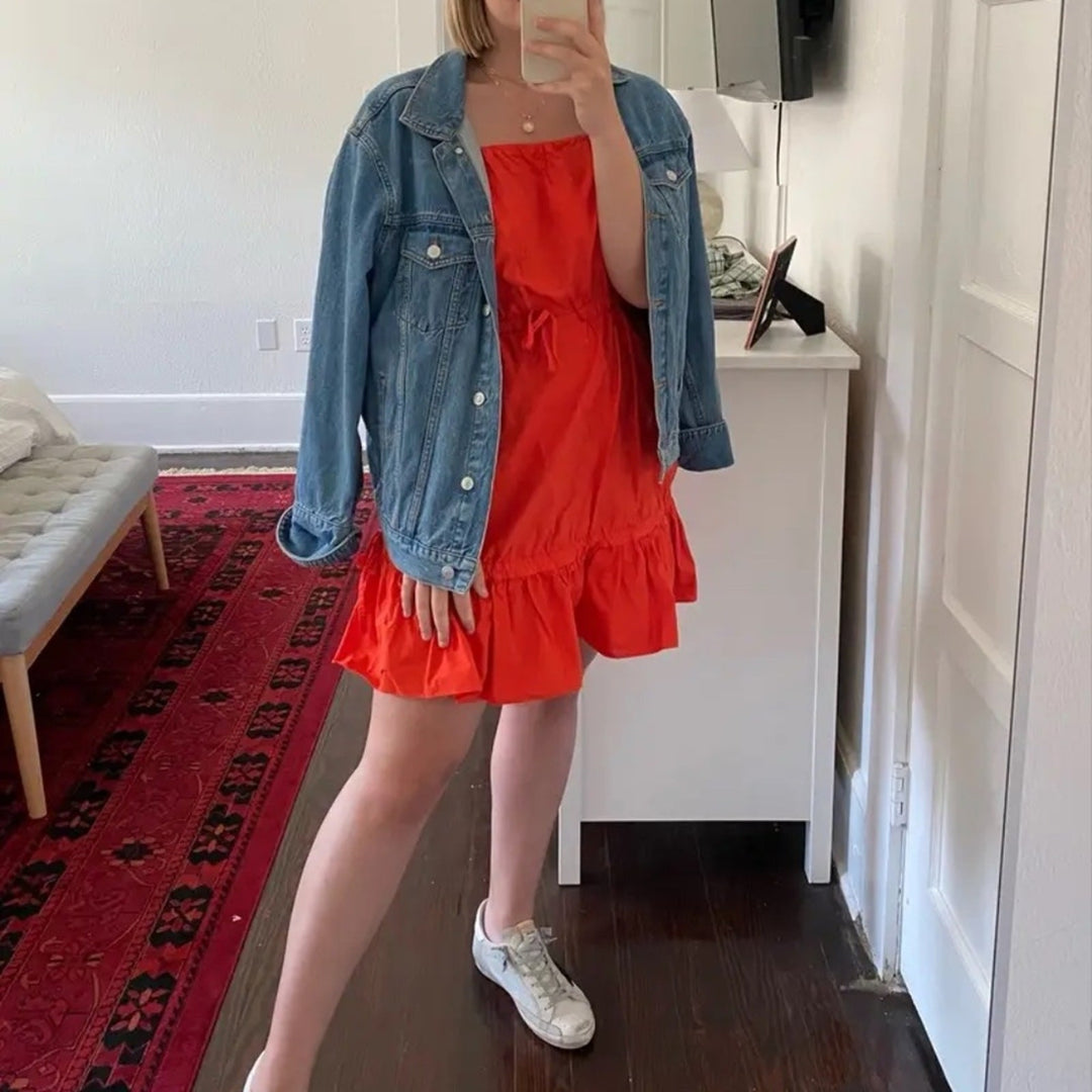 Chinti & Parker Red Tie Waist Dress Size 2