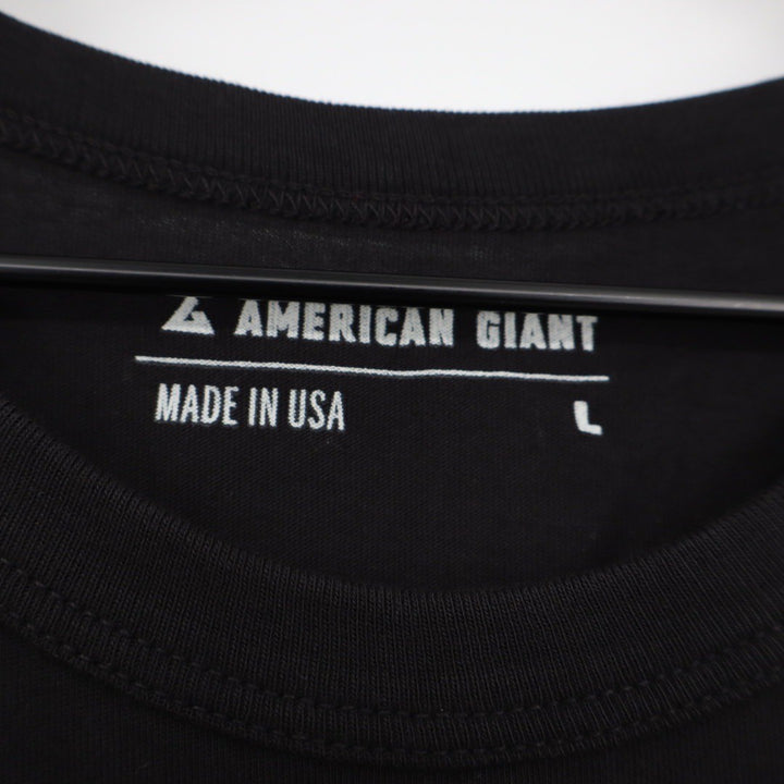 American Giant Black Supima Cotton Tank Top Mens Size L Made in USA