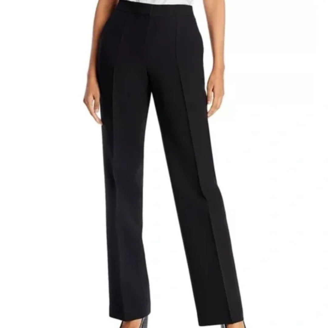 Lafayette 149 Cotton Black Trouser Pants Size 2