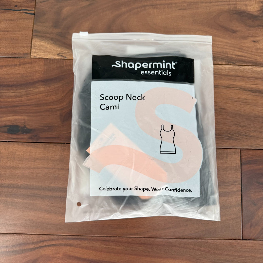 Shapermint Essentials All Day Every Day Scoop Neck Cami Womens 3XL Black Stretch