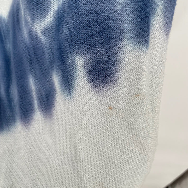 Vintage Havana Tie Dye Lightweight Sweater Top Womens Medium Blue White Duster
