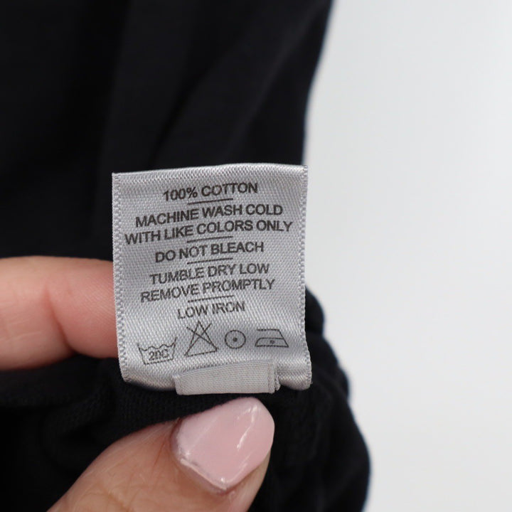 American Giant Womens Black Crew Neck T Shirt Size S Made in USA Cotton