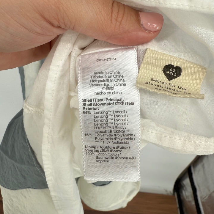 Madewell Pleated Midi Dress Linen Blend Overcast Size 0