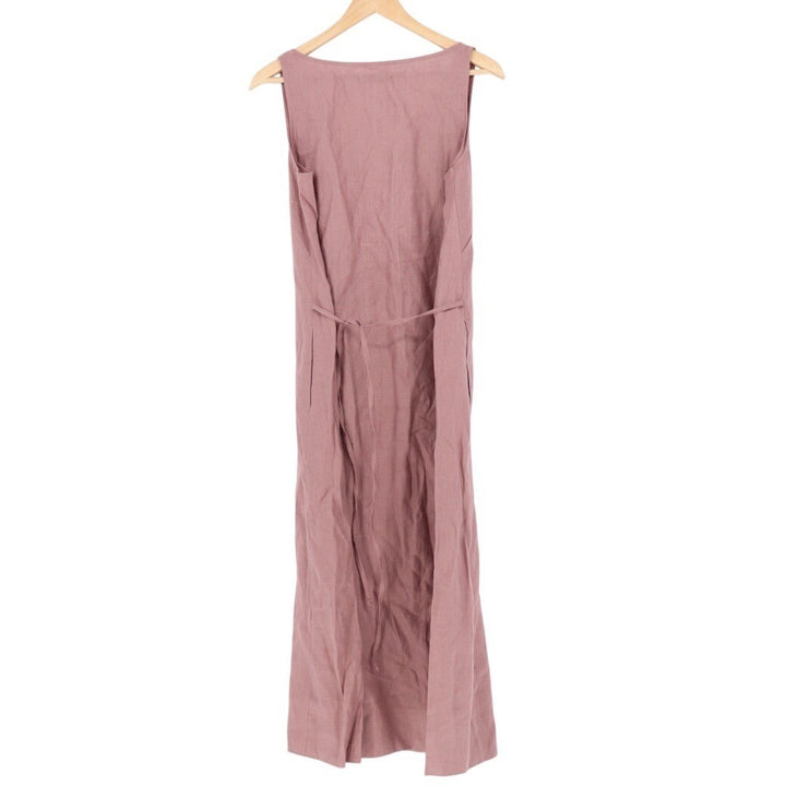 American Giant Linen V Neck Sleeveless Maxi Dress Rose Size M