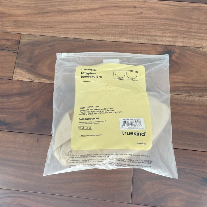 True Kind Convertible Strapless Bandeau Bra 3XL Chai