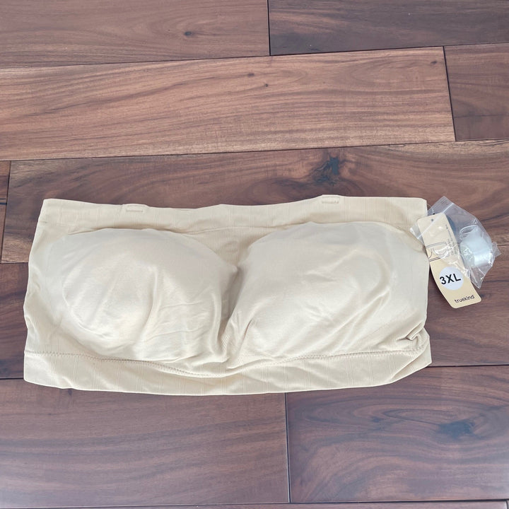 True Kind Convertible Strapless Bandeau Bra 3XL Chai