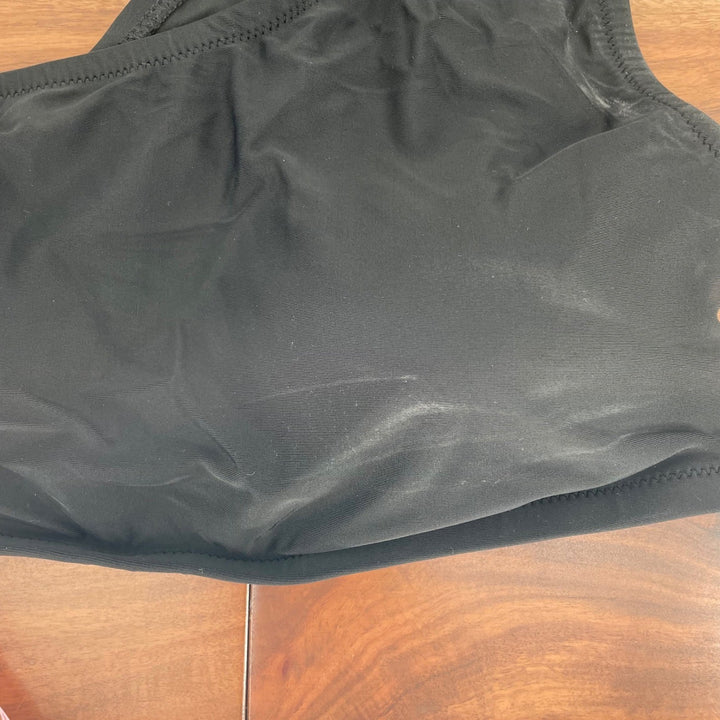 J. Crew Black One Shoulder Bikini Top Swimsuit Size L