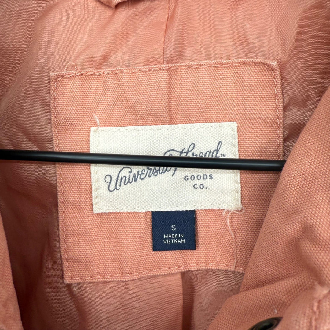 Universal Thread Utility Jacket Women's Size S Pink Cotton Corduroy Collar