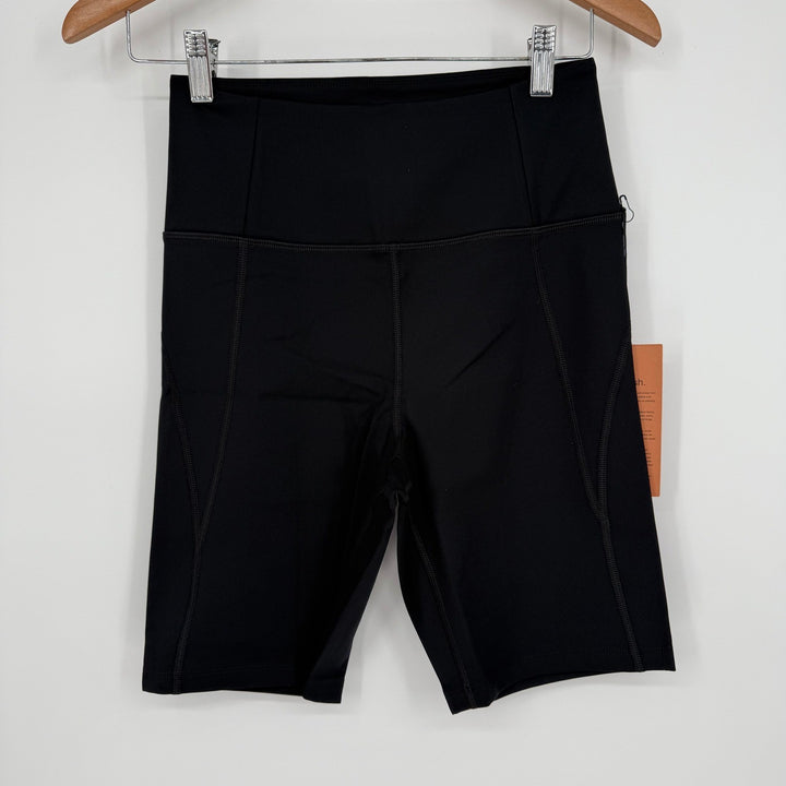 Girlfriend Collective 4011 Black High Rise Bike Shorts Athletic Size M