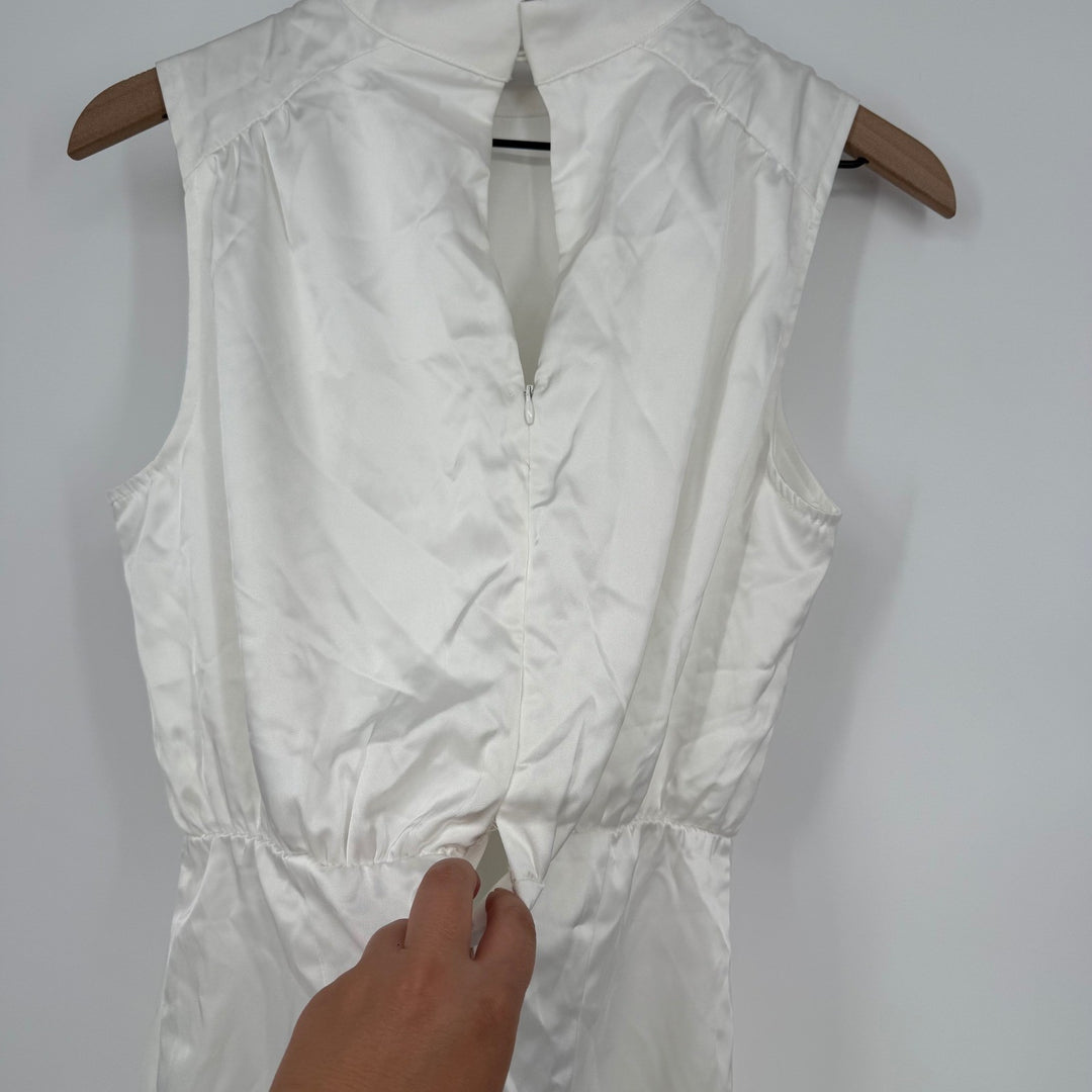 Lulus White Mock Neck Sleeveless Mini Dress Party Cocktail NWT Medium