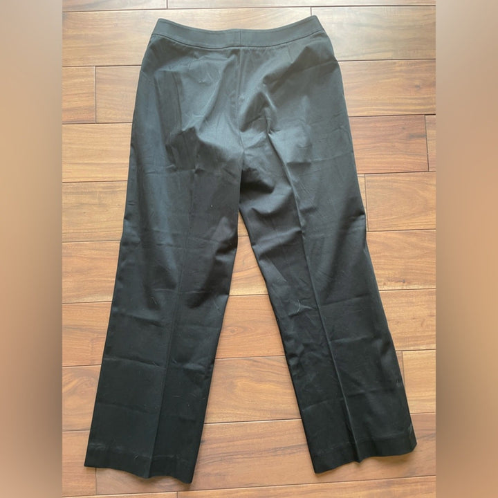 Lafayette 149 Cotton Black Trouser Pants Size 2