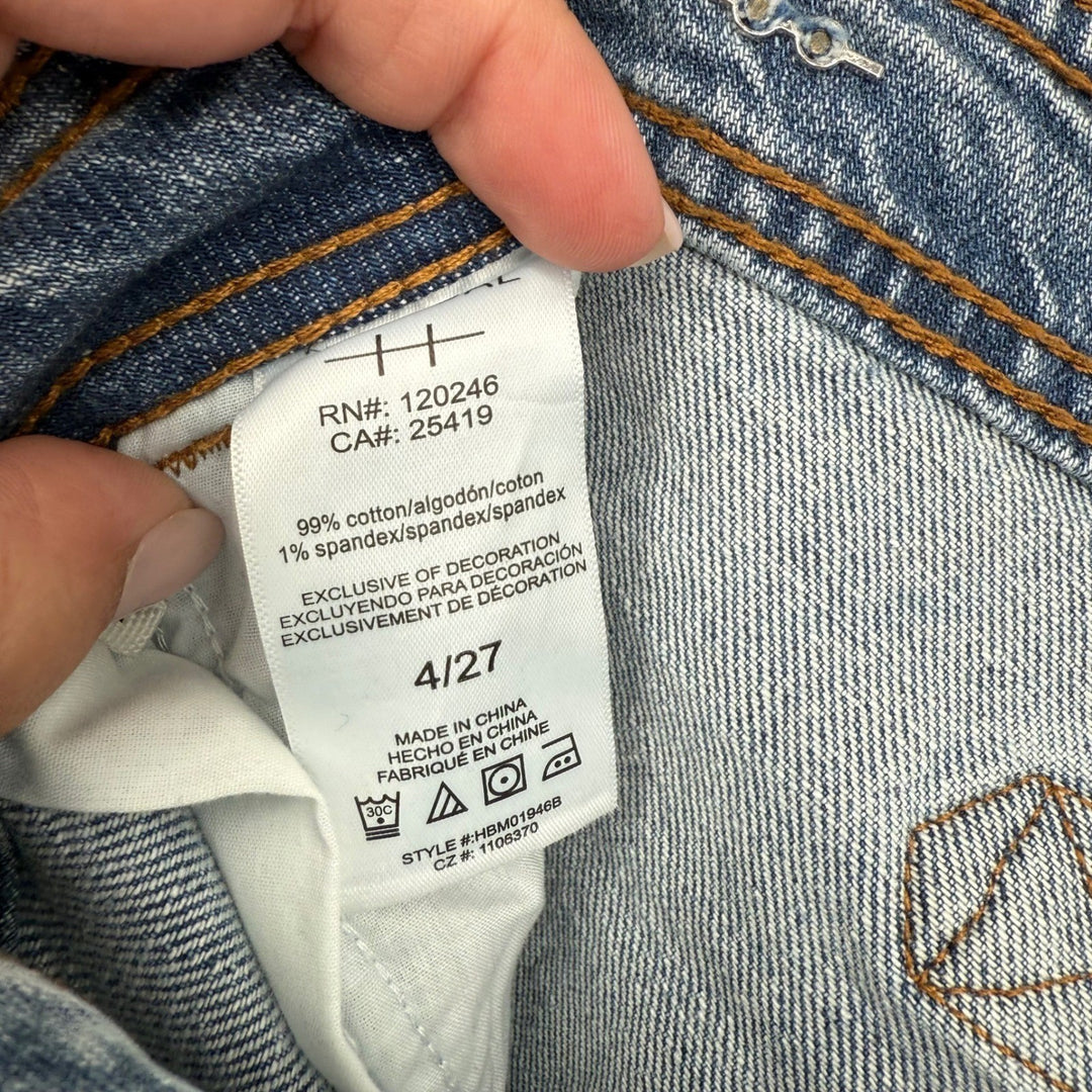 Habitual Denim Jeans Women's Size 4/27 Light Wash High Rise Straight Leg