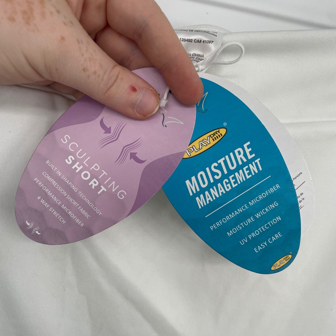 Greg Norman Womens White Golf Skort Crossover Flounce Pull On Size M