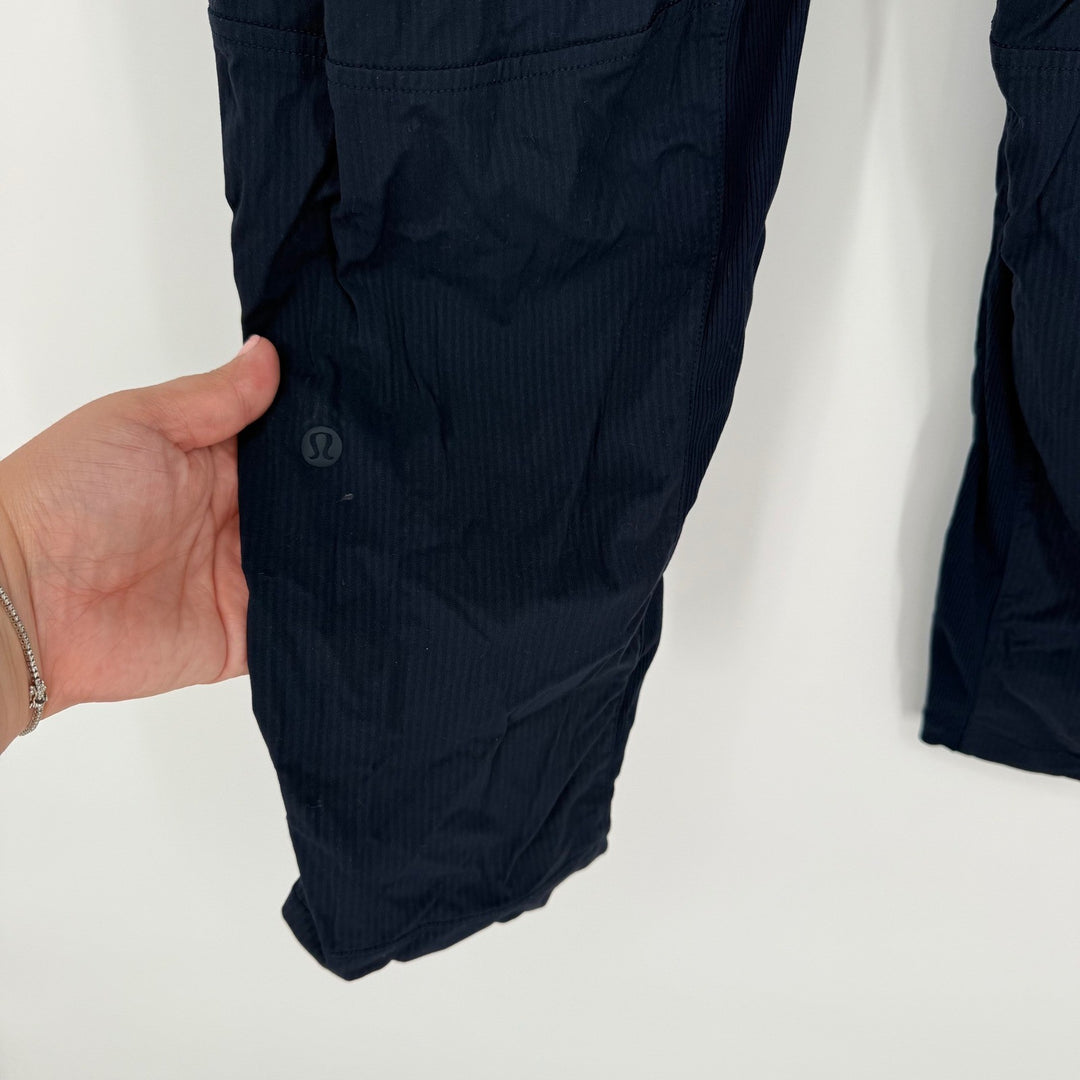 Lululemon Align High Rise Pant Ribbed Navy Blue Size 4 Jogger Athleisure