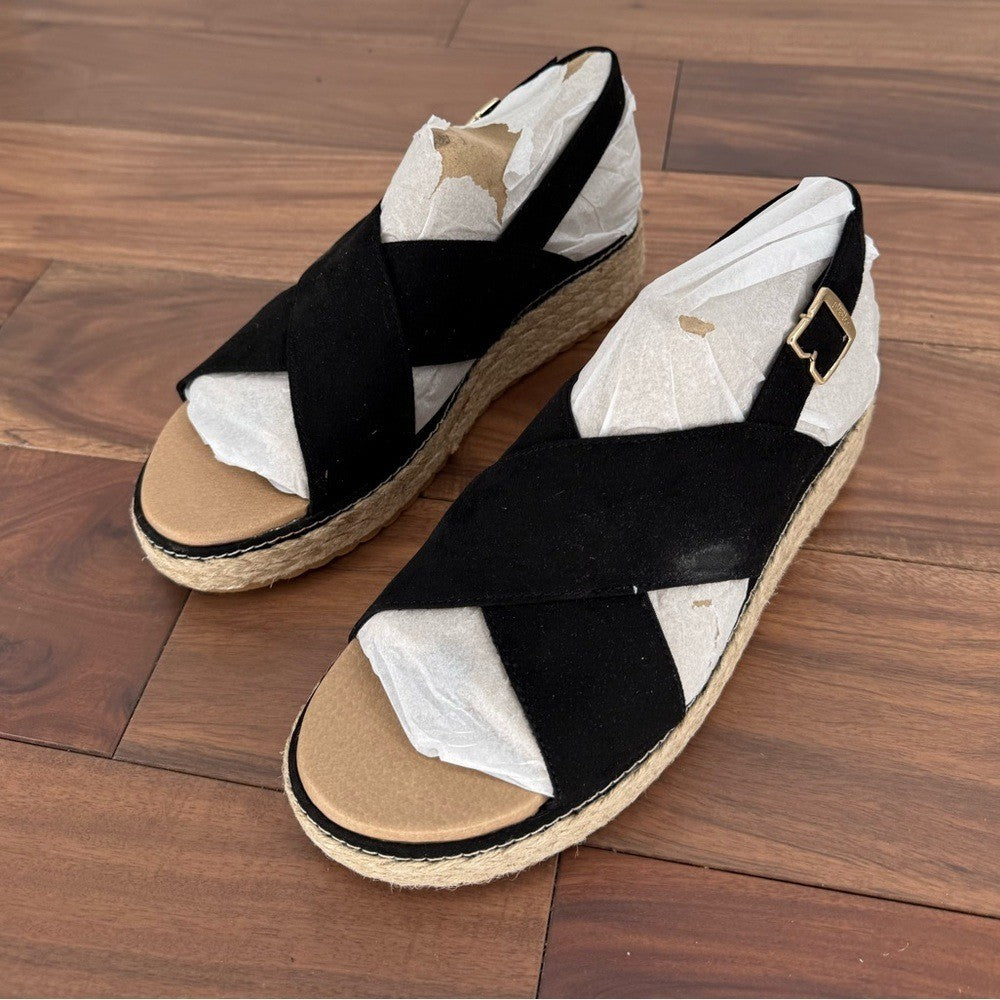 Dr. Scholl's Ember Espadrille Wedge Sandal Size 8