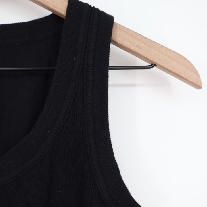 American Giant Classic Rib Tank Top Black Racerback Size Medium Made in USA