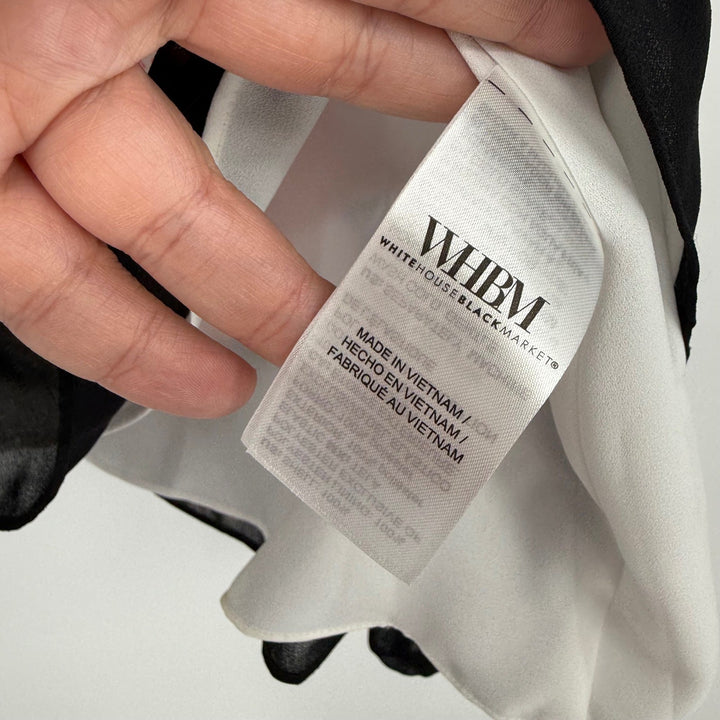 White House Black Market Off The Shoulder Floral Smocked Blouse Top Size L