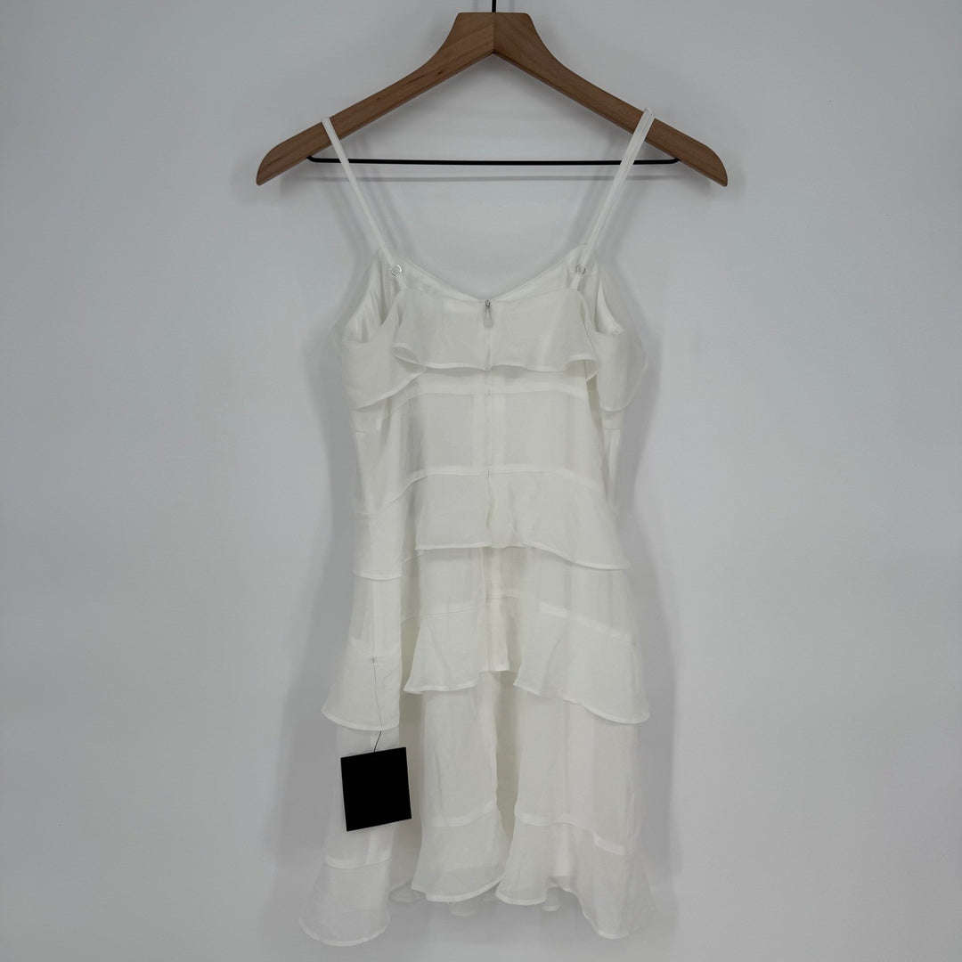 Lulus Terrifically Trendy White Tiered Ruffled Mini Dress Size XS